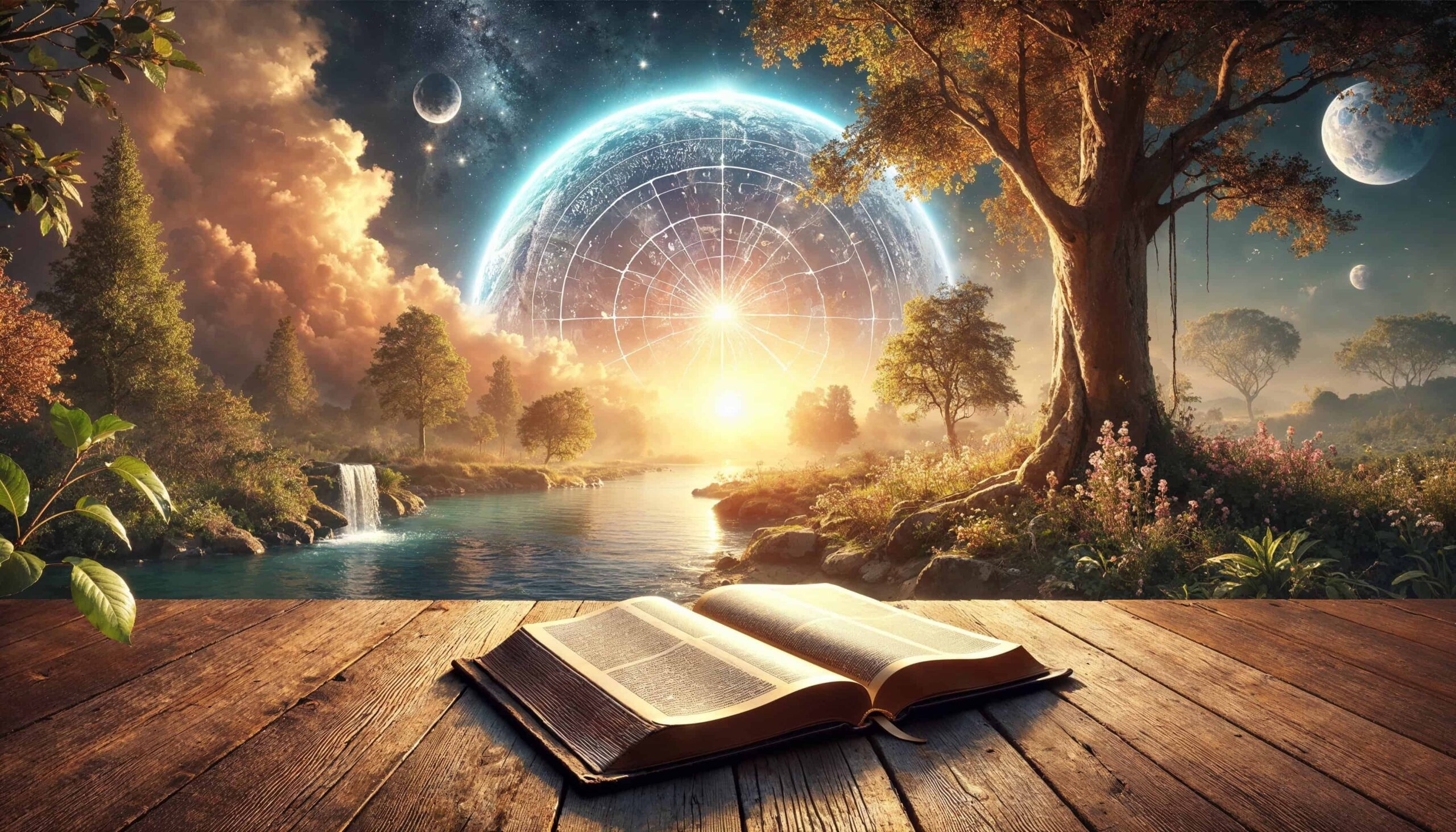 bible,explaining reality,space,nature