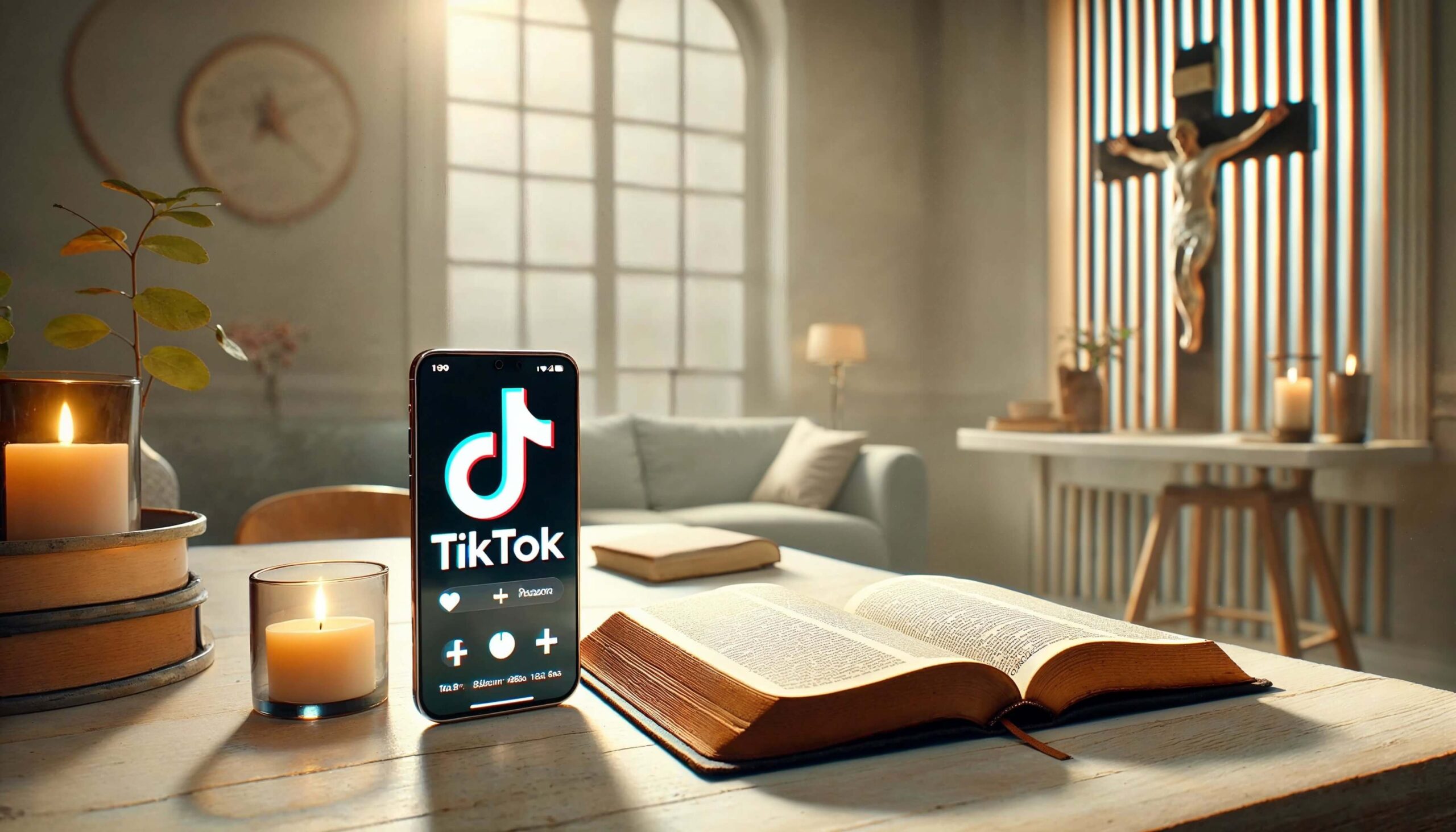 bible,tiktok,cross,candle