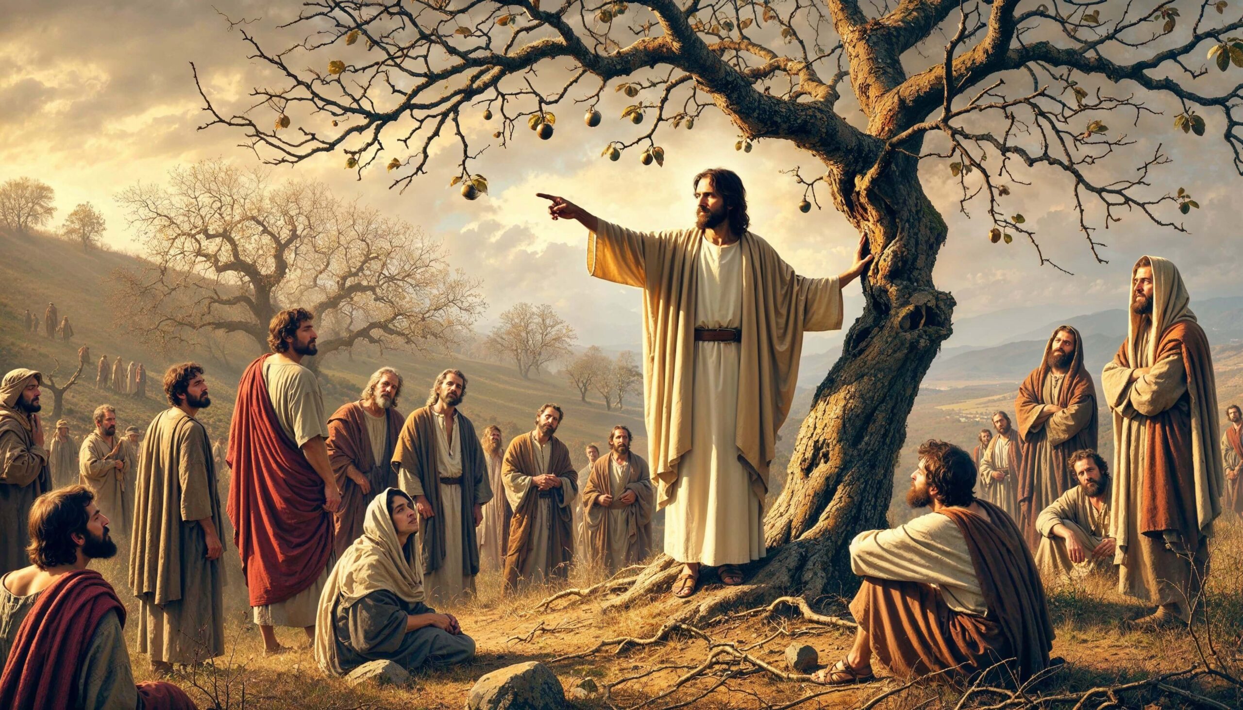 jesus,fig tree,people